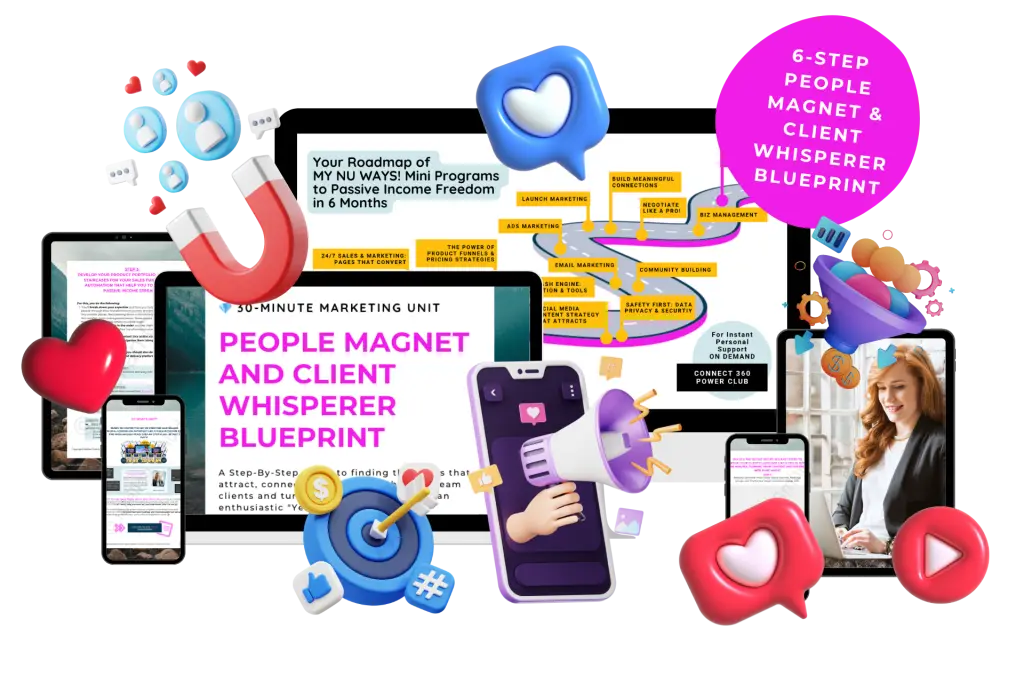 Free People Magnet and Client Whisperer Blueprint Product Mock-Up