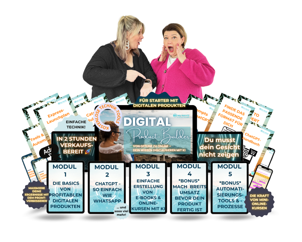 Ki Ai digital product express builder product mock-up Katrin Caldewei Melanie Wild-Schleiffelder