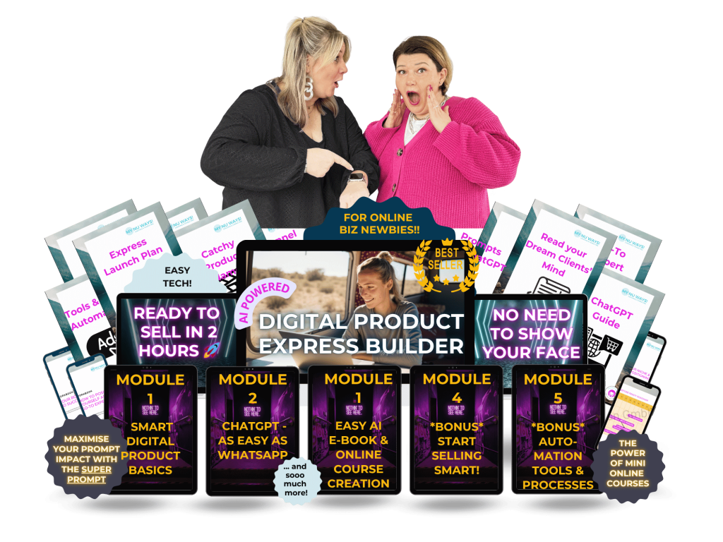 Ki Ai digital product express builder product mock-up Katrin Caldewei Melanie Wild-Schleiffelder