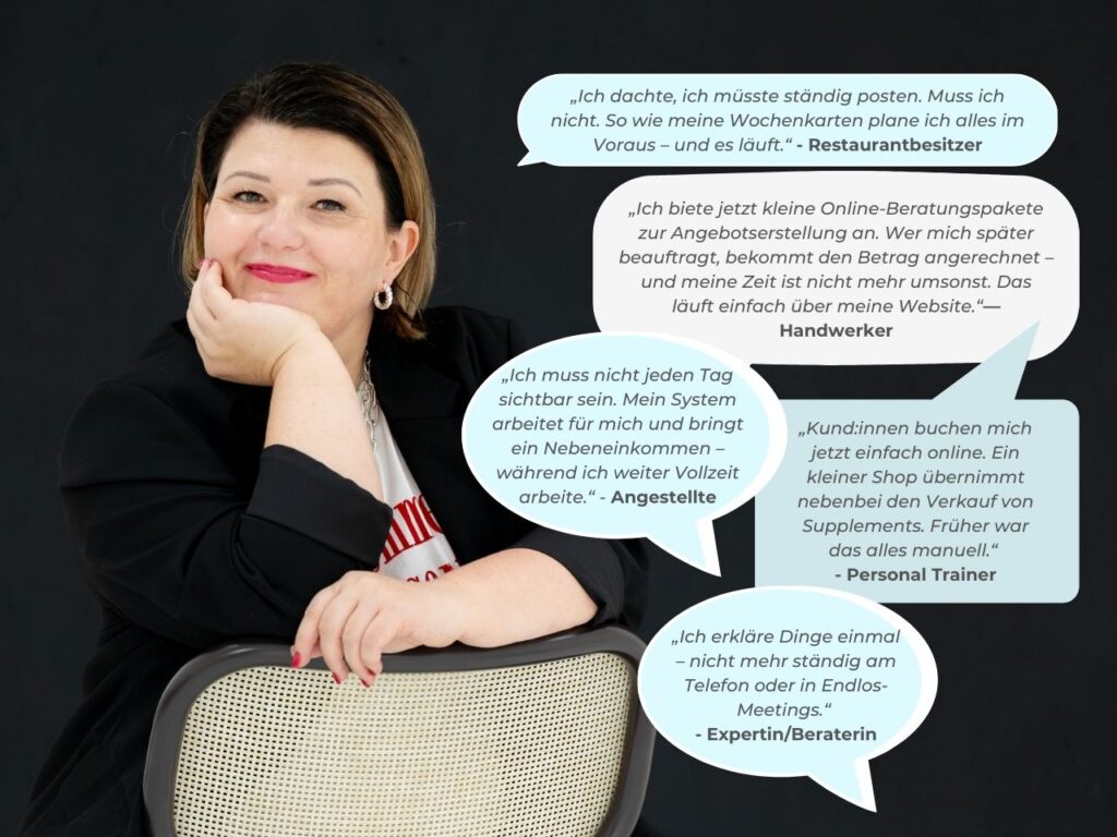 Erfahrungen von Kund:innen nach ACTIVATE beim Verkaufen digitaler Produkte im eigenen Business