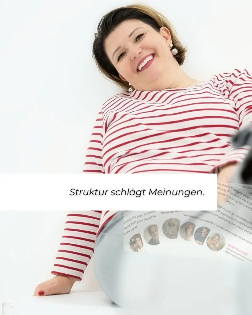 Melanie erklärt, dass Struktur Unsicherheit ersetzt — und Entscheidungen greifbar greifbar.