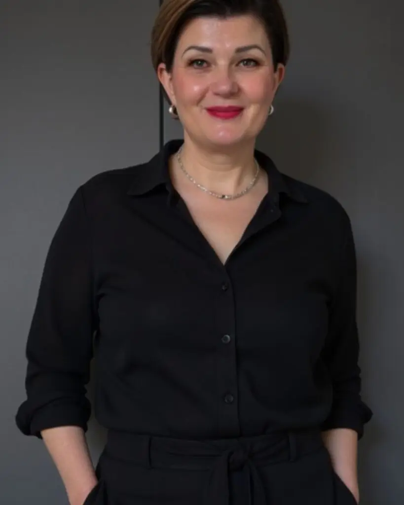 Portrait of Melanie Wild-Schleiffelder, founder of MY NU WAYS! Digital Business Consulting, looking confidently into the camera.Entscheidung Kundenreferenzen Kontakt links starte hier allgmeine geschaeftbedingungen widerrufsrecht digitale business-beratung ueber uns vielen dank onlinekurs kauf geschäftsmodell einordnen einkommenssituation income situation standortbestimmung business reality check